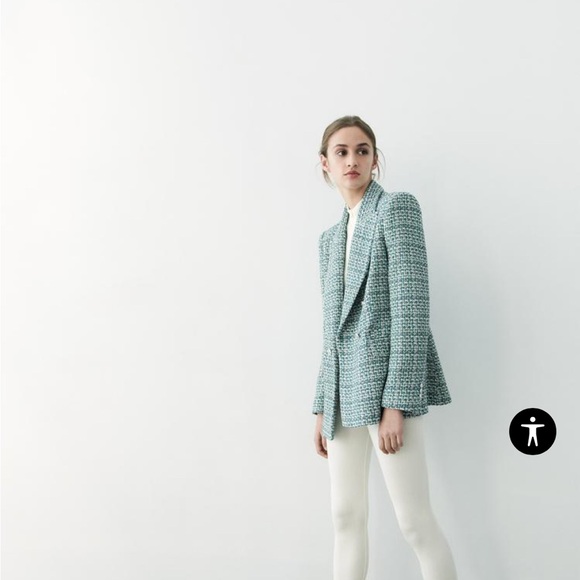 NWOT ZARA tweed jacket - Picture 6 of 11